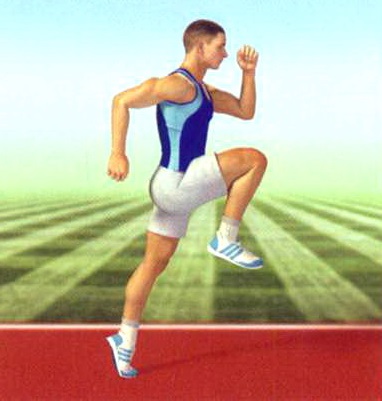 упражнение поднимание колена